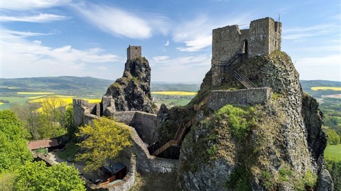 půvabné místa hradu Trosky