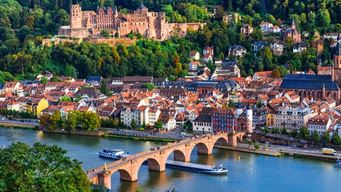 majestátnost starobylého Heidelbergu