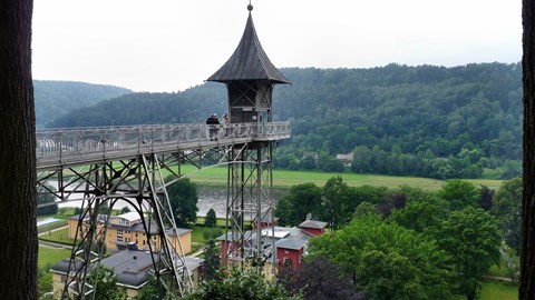 secesní výtah v Bad Schandau