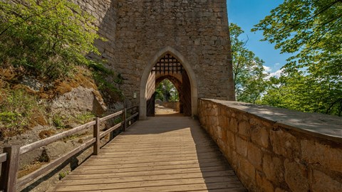 romantické zákoutí hradu Oybin
